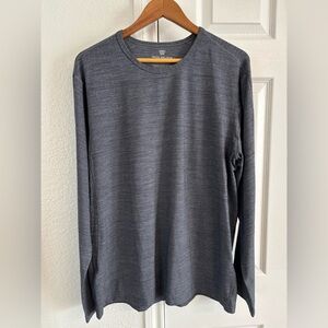 Mack Weldon Crew‎ Neck Long Sleeve Gray T-Shirt Size XL
